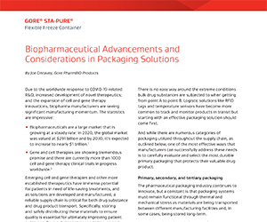 GORE Flexible Freeze Container Biopharmaceutical Advancements